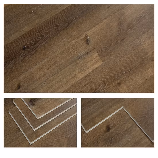 Plancher hybride imperméable de Spc de planche de Lvt Spc de grain en bois de serrure de clic d'Unilin