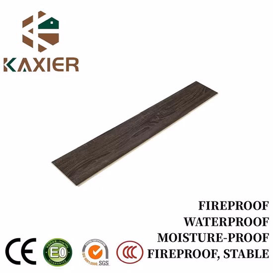 Easy Click Plancher imperméable et ignifuge PVC/WPC/Lvp/Lvt/Espc/SPC Revêtements de sol stratifiés