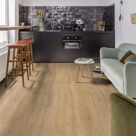 Rouleau de revêtement de sol en vinyle PVC stratifié imperméable pour chambre à usage intérieur Revêtement de sol en vinyle PVC conception en bois